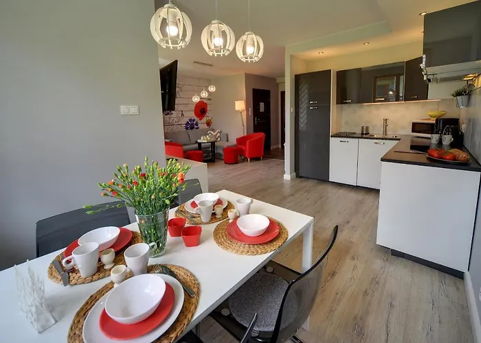 Appart hôtel Gustowny Sun Seasons 24 W Karpaczu Z Tarasem By Renters